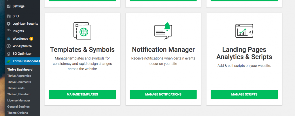 Landing Pages Analytics & Scripts for Thrive Architect Pages