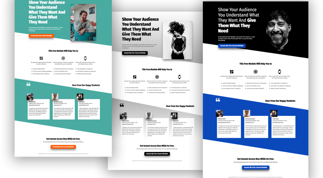 three-landing-pages