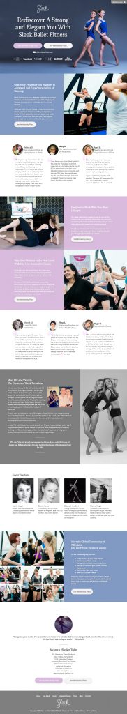 sleektechnique homepage designed using thrive architect on genesis child theme built with dynamik
